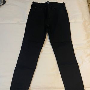 J.CREW High Rise Skinny Black Jeans size 30 (NEVER WORN)